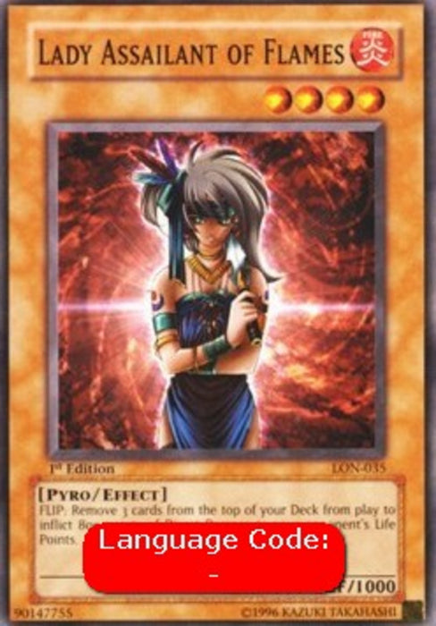 Lady Assailant of Flames (V.2) LON-EN035 Common Englisch