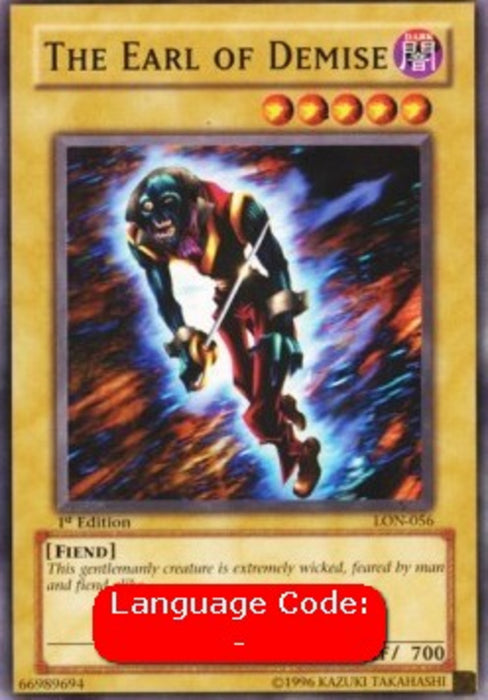 The Earl of Demise (V.2) LON-EN056 Common Englisch