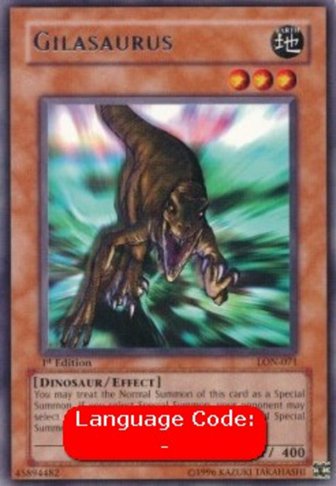 Gilasaurus (V.2) LON-EN071 Rare Englisch