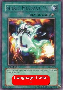 yugioh spirit message cards Yugioh Spirit Message "L" (V.2) LON-EN092 Rare Englisch kaufen — ReCollectibles