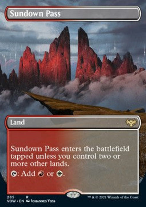 Abendsonnen-Pass XVOW-285 Rare Deutsch