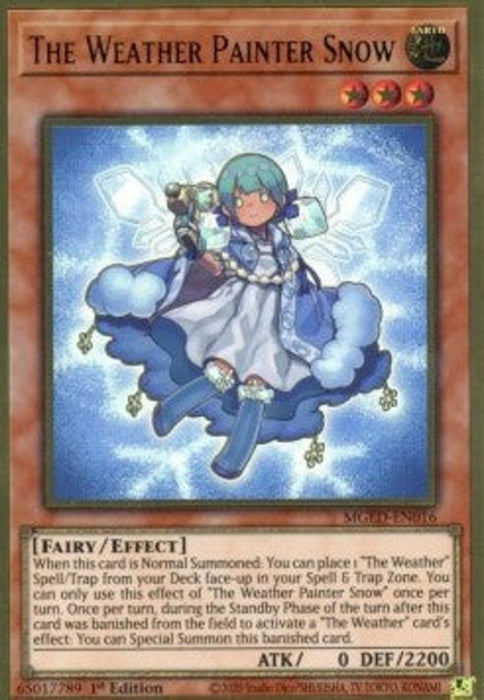 The Weather Painter Snow MGED-EN016 Premium Gold Rare Englisch