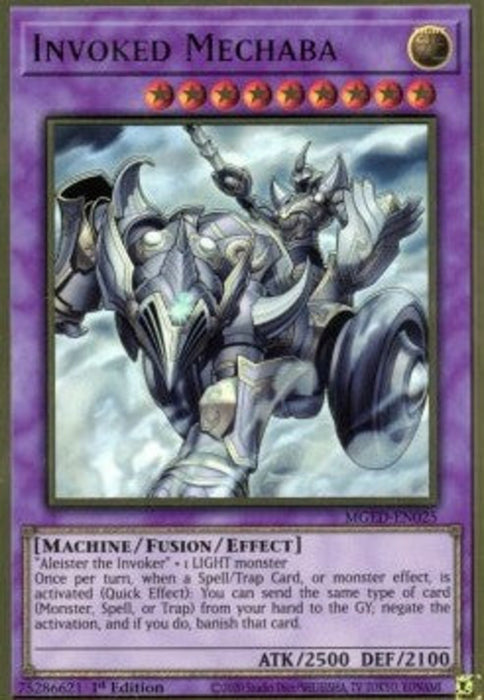 Invoked Mechaba MGED-EN025 Premium Gold Rare Englisch