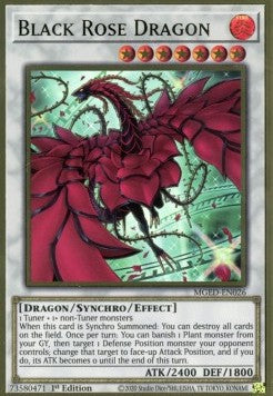 Black Rose Dragon (V.2) MGED-EN026 Premium Gold Rare Amerikanisch