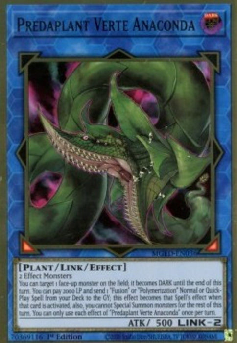 Predaplant Verte Anaconda MGED-EN036 Premium Gold Rare Englisch