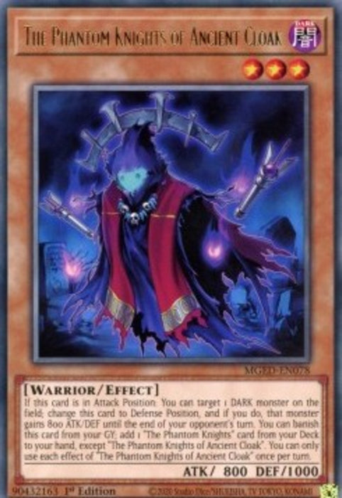 The Phantom Knights of Ancient Cloak MGED-EN078 Rare Englisch