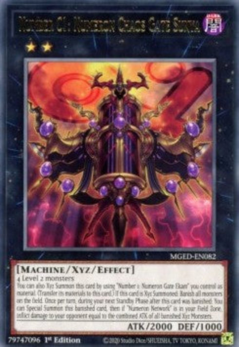 Number C1: Numeron Chaos Gate Sunya MGED-EN082 Rare Englisch