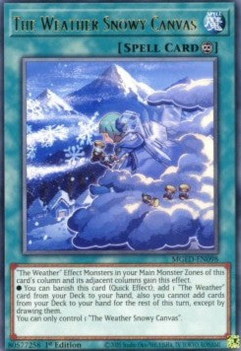 The Weather Snowy Canvas MGED-EN098 Rare Englisch