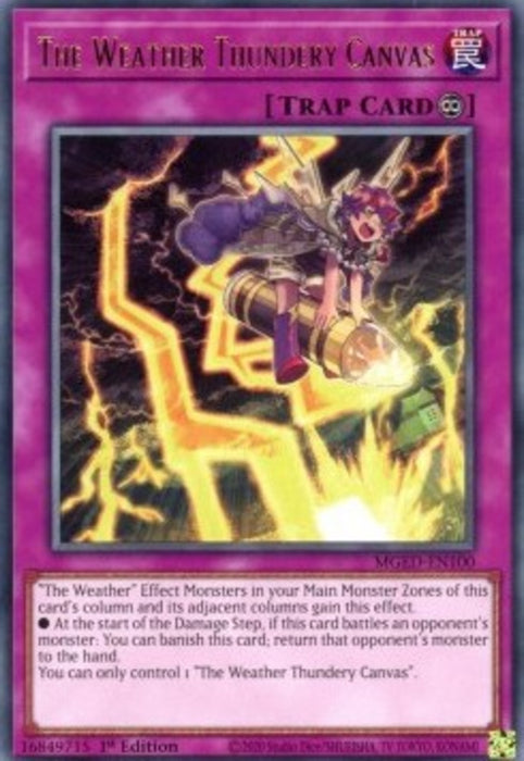 The Weather Thundery Canvas MGED-EN100 Rare Englisch