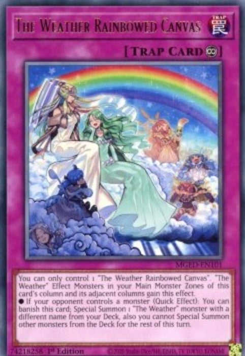 The Weather Rainbowed Canvas MGED-EN101 Rare Englisch