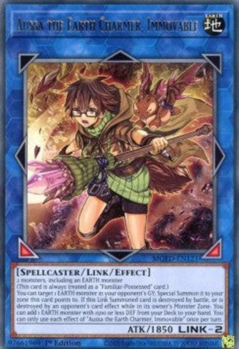 Aussa the Earth Charmer, Immovable MGED-EN121 Rare Englisch