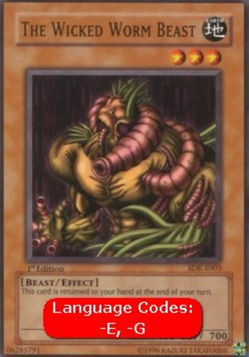 The Wicked Worm Beast (V.1) SDK-EN003 Common Englisch