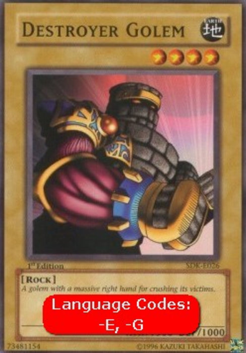 Destroyer Golem (V.1) SDK-EN026 Common Englisch