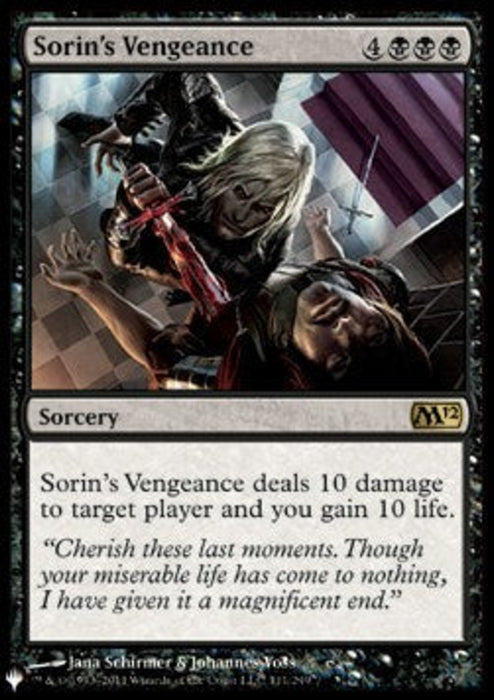 Sorin's Vengeance ZNL-111 Rare Englisch