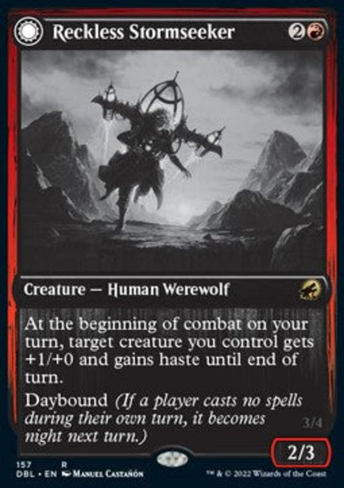 Reckless Stormseeker // Storm-Charged Slasher DBL-157 Rare Englisch