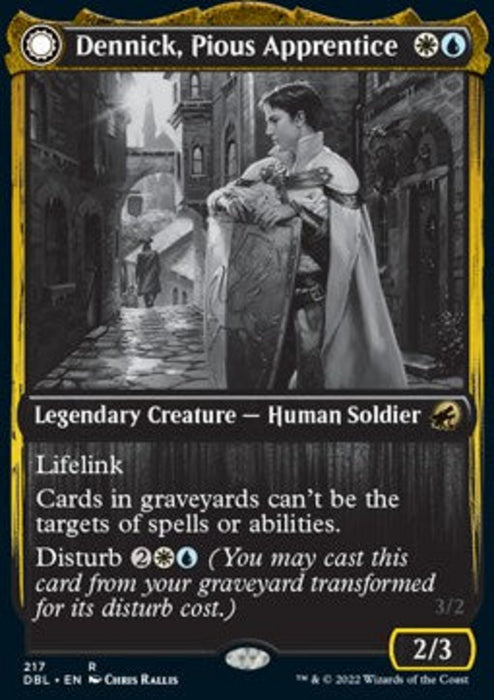 Dennick, Pious Apprentice // Dennick, Pious Apparition DBL-217 Rare Englisch
