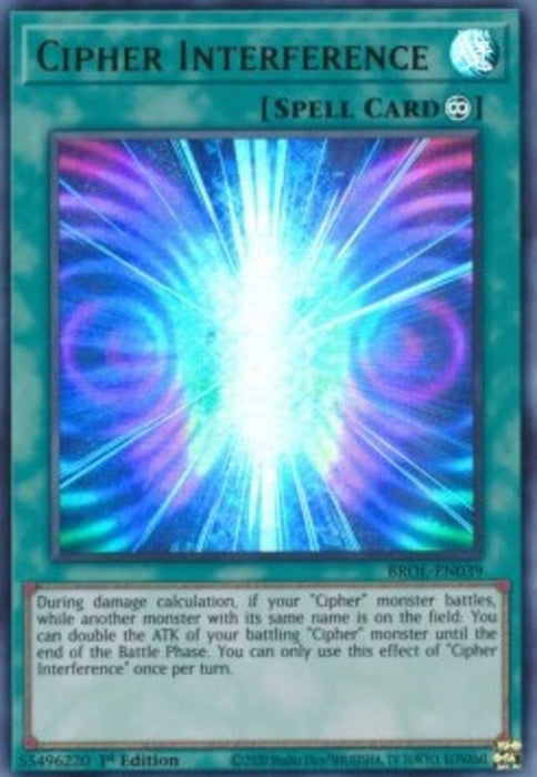 Cipher Interference BROL-EN039 Ultra Rare Englisch