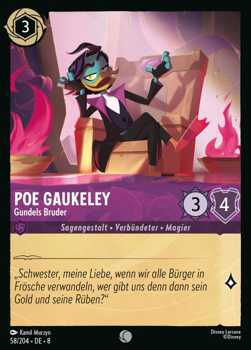 Poe Gaukeley - Gundels Bruder 8JAF-058 Common Deutsch