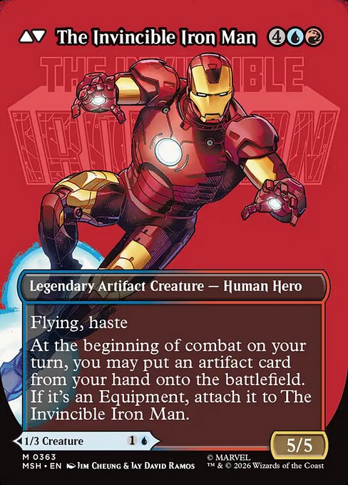 Tony Stark // The Invincible Iron Man - Back Face