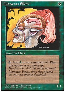 Llanowar Elves 4ED- Common Englisch