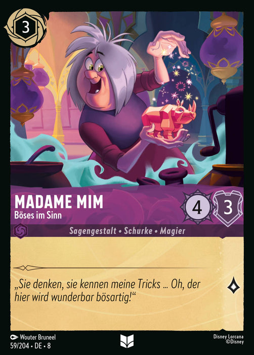 Madame Mim - Böses im Sinn 8JAF-059 Uncommon Deutsch