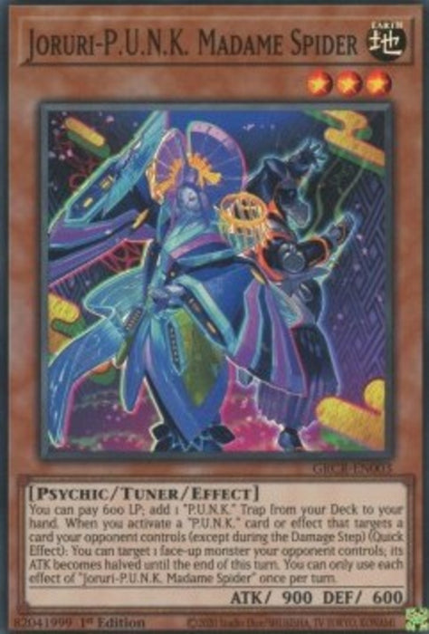 Joruri-P.U.N.K. Madame Spider GRCR-EN003 Super Rare Englisch