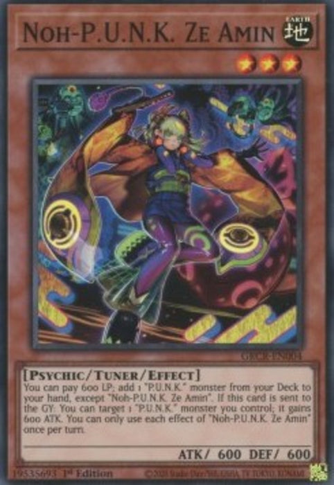 Noh-P.U.N.K. Ze Amin GRCR-EN004 Super Rare Englisch