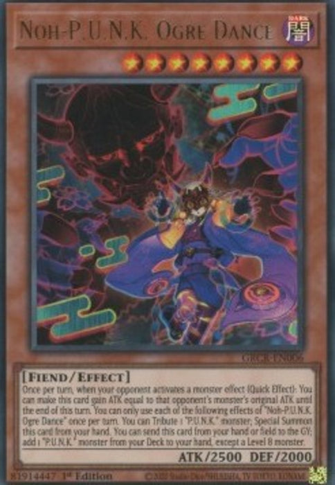 Noh-P.U.N.K. Ogre Dance (V.1) GRCR-EN006 Ultra Rare Englisch