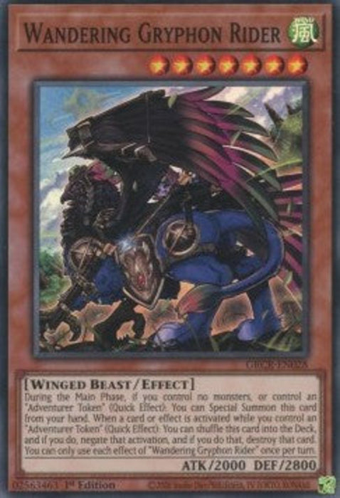Wandering Gryphon Rider GRCR-EN028 Super Rare Englisch