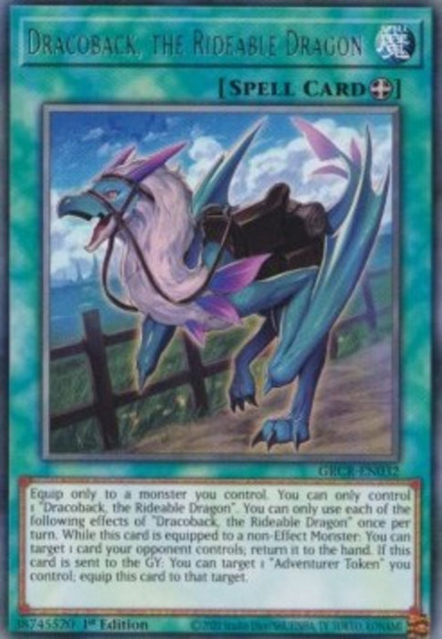 Dracoback, the Rideable Dragon GRCR-EN032 Rare Englisch