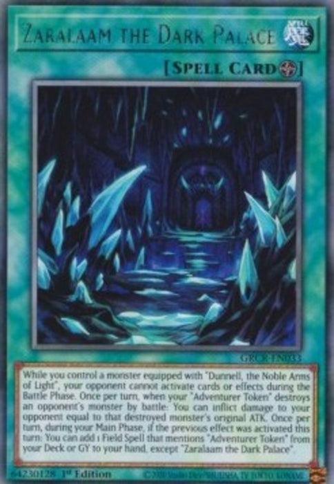 Zaralaam the Dark Palace GRCR-EN033 Rare Englisch