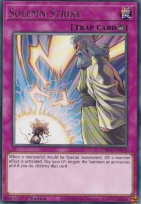 Solemn Strike (V.1) GRCR-EN059 Rare Englisch