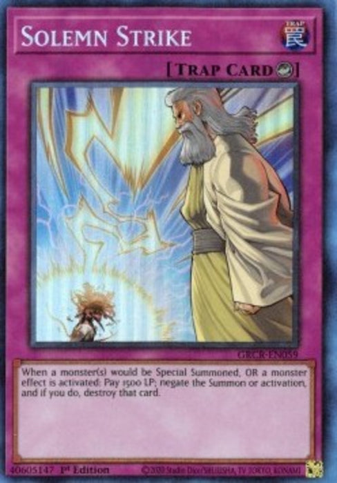 Solemn Strike (V.2) GRCR-EN059 Collectors Rare Englisch