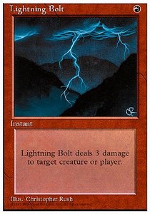 Lightning Bolt 4ED- Common Englisch