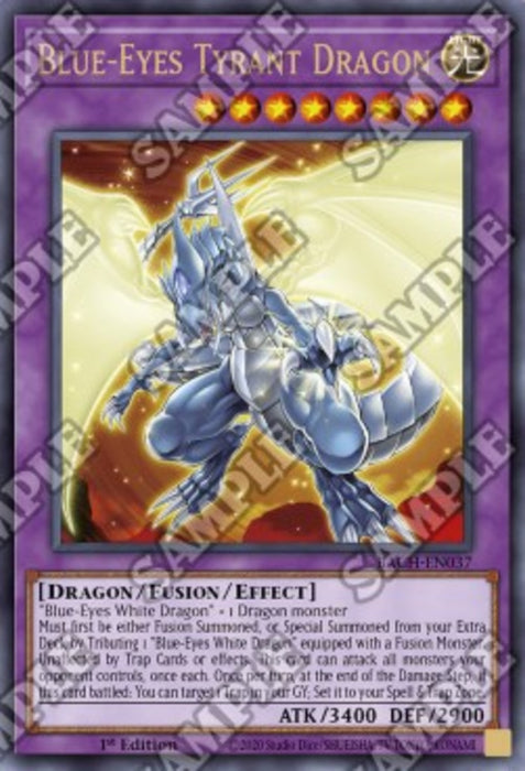 Blue-Eyes Tyrant Dragon BACH-EN037 Ultra Rare Englisch