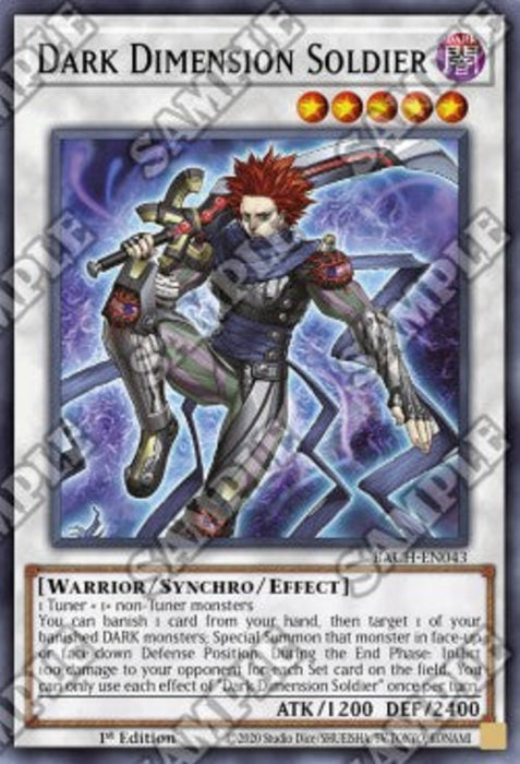 Dark Dimension Soldier BACH-EN043 Super Rare Englisch