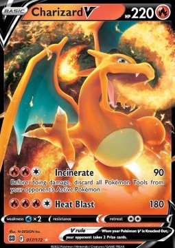 Charizard V BRS-017 Ultra Rare Englisch