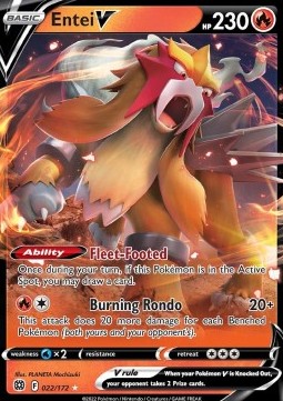 Entei V BRS-022 Ultra Rare Englisch