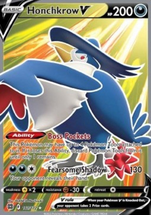 Honchkrow V BRS-161 Ultra Rare Englisch