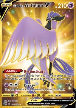 Galarian Articuno V BRS-181 Secret Rare Englisch AOG-10