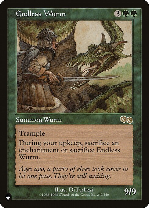 Endless Wurm ZNL-249 Rare Englisch