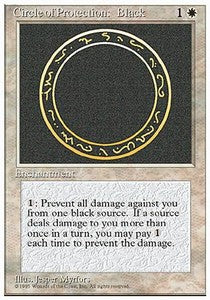 Circle of Protection: Black 4ED- Common Englisch