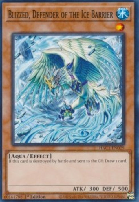 Blizzed, Defender of the Ice Barrier (V.1) HAC1-EN029 Common Englisch