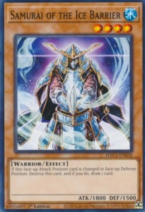 Samurai of the Ice Barrier (V.1) HAC1-EN038 Common Englisch