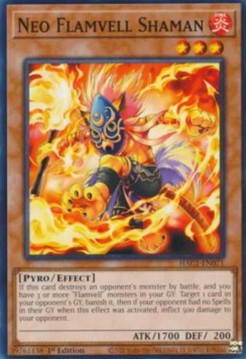 Neo Flamvell Shaman (V.1) HAC1-EN071 Common Englisch