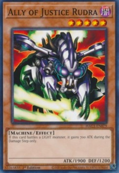 Ally of Justice Rudra (V.1) HAC1-EN079 Common Englisch