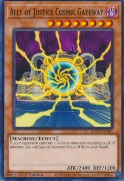 Ally of Justice Cosmic Gateway (V.1) HAC1-EN084 Common Englisch