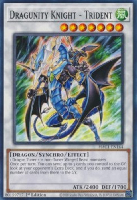 Dragunity Knight - Trident (V.1) HAC1-EN164 Common Englisch