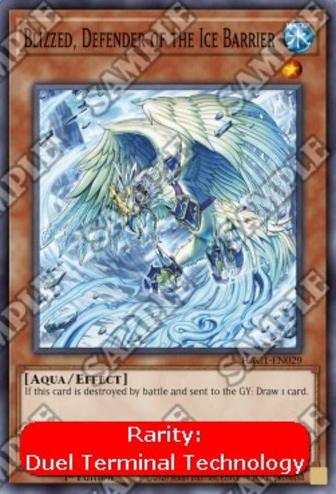 Blizzed, Defender of the Ice Barrier (V.2) HAC1-EN029 Parallel Rare Englisch