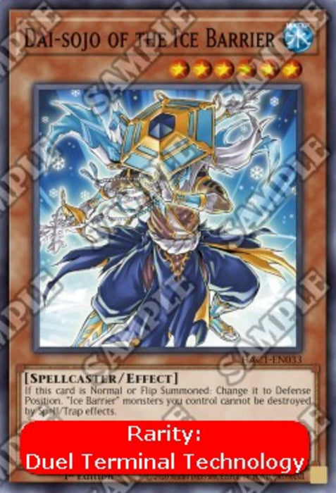 Dai-sojo of the Ice Barrier (V.2) HAC1-EN033 Parallel Rare Englisch